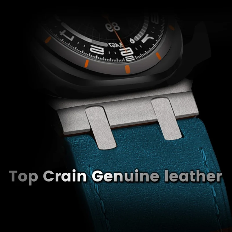 Absolut Elegant Samsung Galaxy Watch Ultra 47mm Echtes Leder Armband