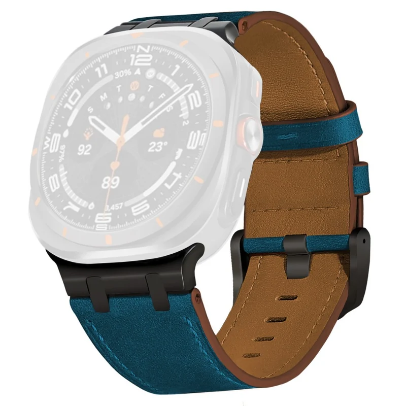 Absolut Elegant Samsung Galaxy Watch Ultra 47mm Echtes Leder Armband