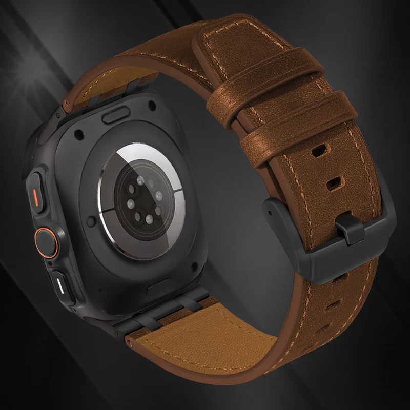 Absolut Elegant Samsung Galaxy Watch Ultra 47mm Echtes Leder Armband