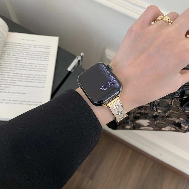 Mega Bequem Apple Smartwatch Echtes Leder Universell Armband