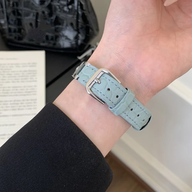 Mega Süß Apple Smartwatch Echtes Leder Universell Armband