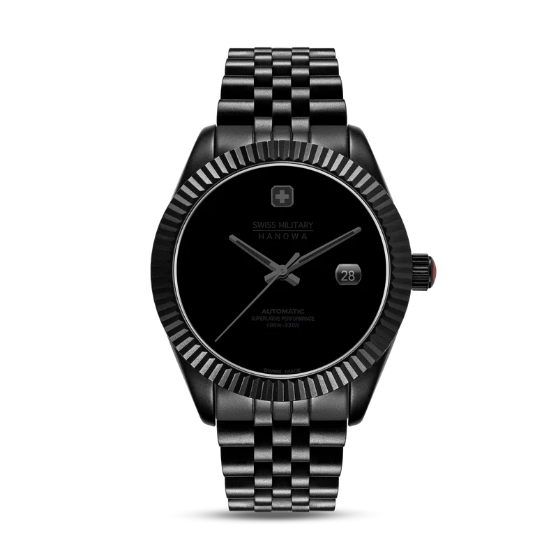 Swiss Military Hanowa Dark Night SMWGL0005530 Herren • Automatikwerk Soprod P024 • Saphirglas
