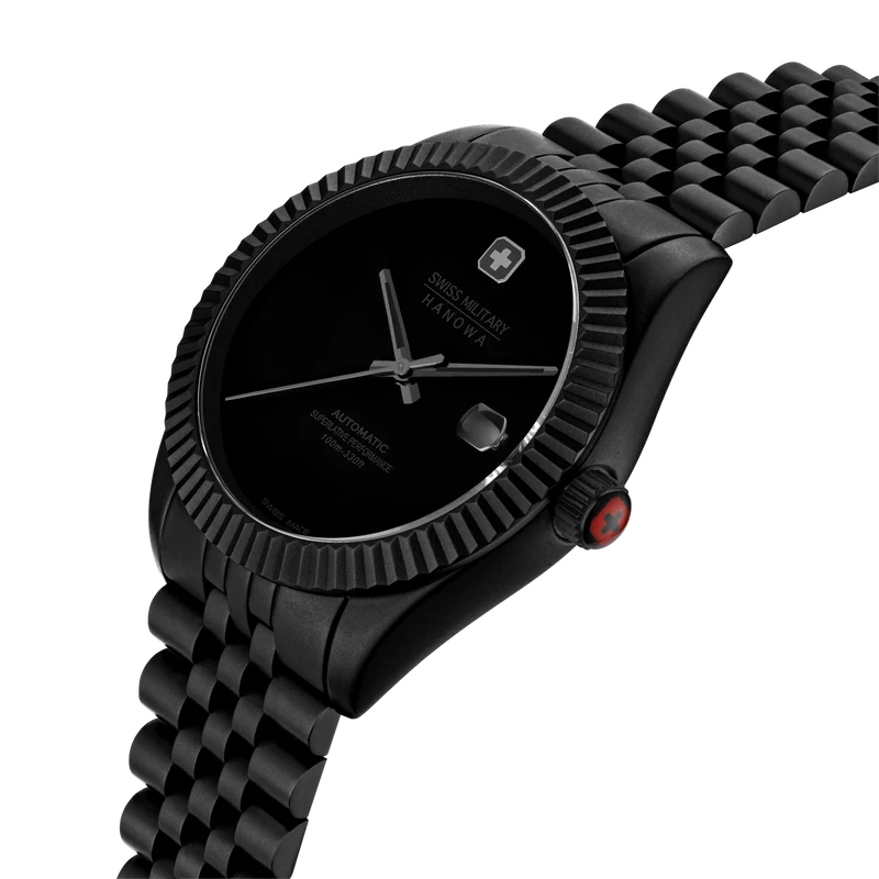 Swiss Military Hanowa Dark Night SMWGL0005530 Herren • Automatikwerk Soprod P024 • Saphirglas