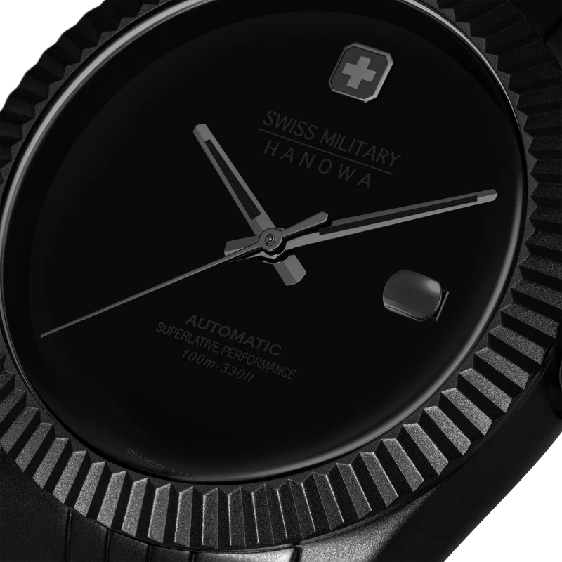 Swiss Military Hanowa Dark Night SMWGL0005530 Herren • Automatikwerk Soprod P024 • Saphirglas
