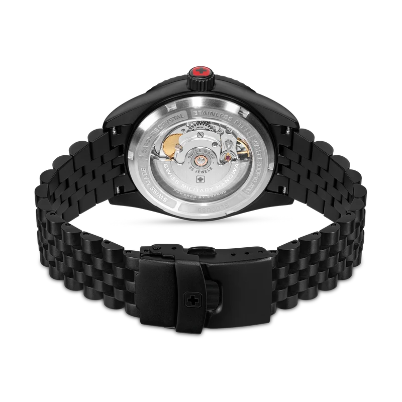Swiss Military Hanowa Dark Night SMWGL0005530 Herren • Automatikwerk Soprod P024 • Saphirglas