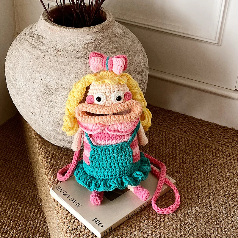 Häkel Charakter Mini Rucksack