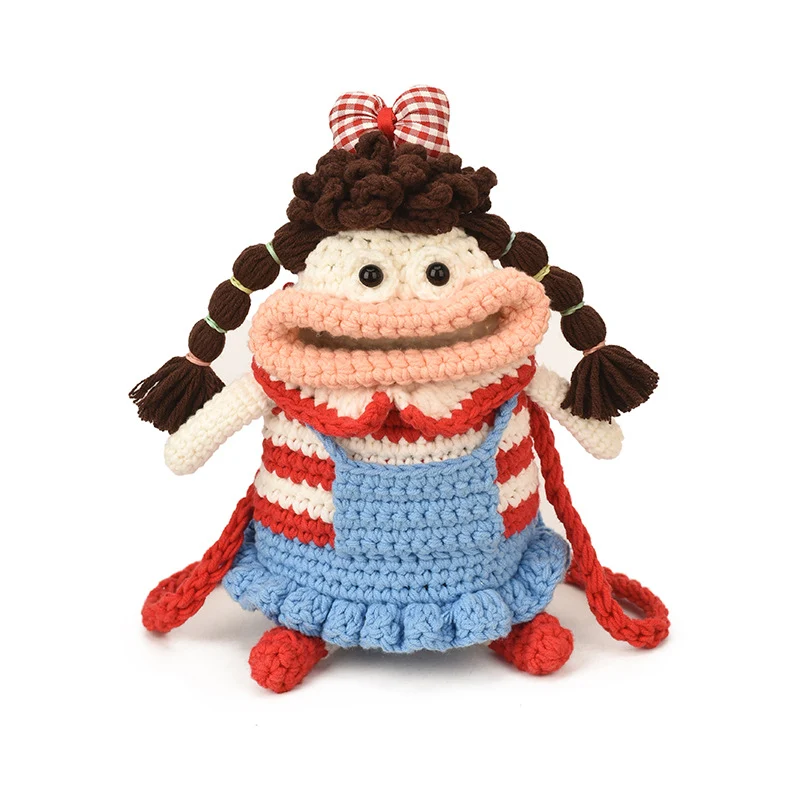Kreative Häkelpuppe Handtasche