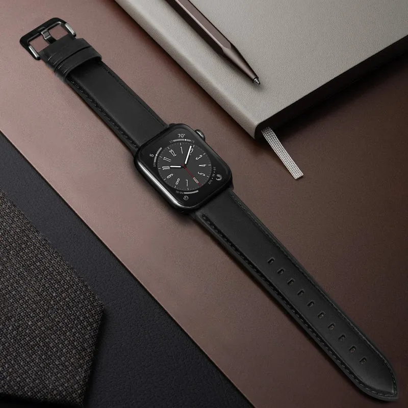 Super Stylisch Apple Smartwatch Echtes Leder Universell Armband