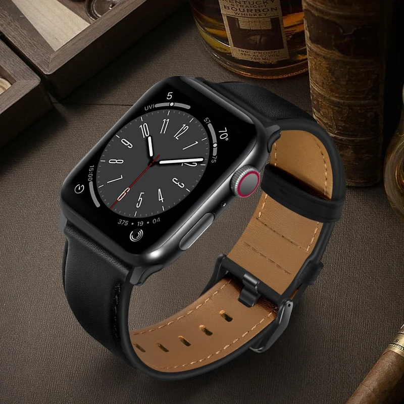 Super Stylisch Apple Smartwatch Echtes Leder Universell Armband