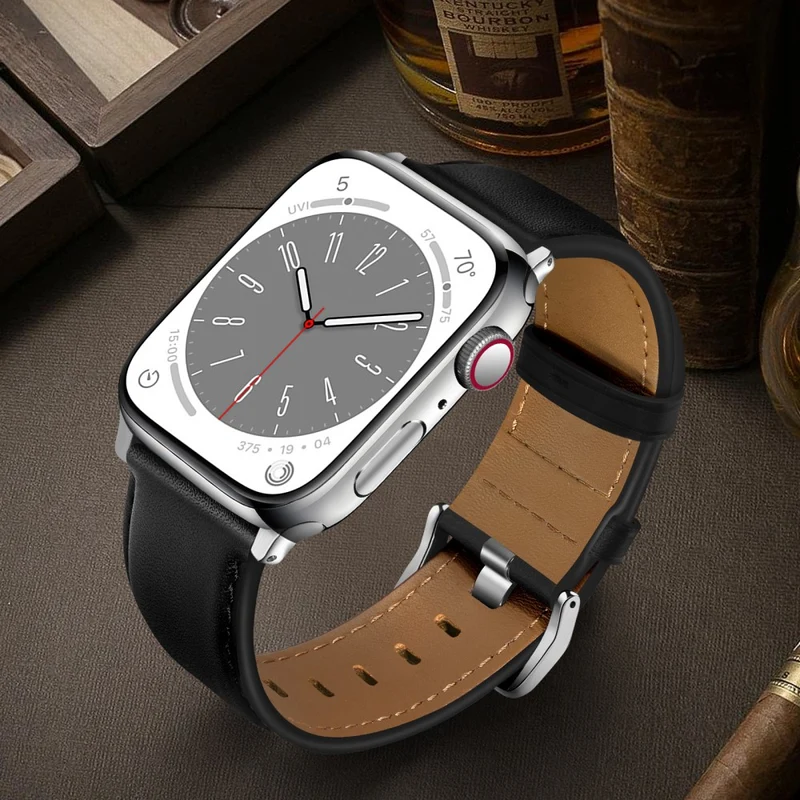 Super Stylisch Apple Smartwatch Echtes Leder Universell Armband