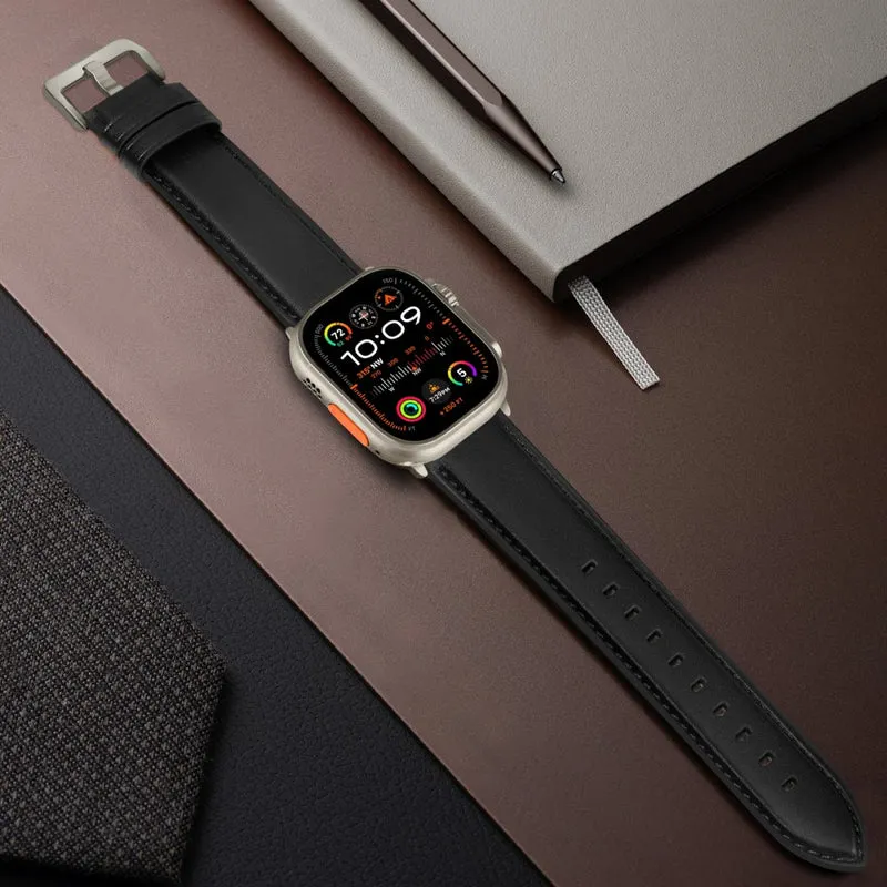 Super Stylisch Apple Smartwatch Echtes Leder Universell Armband