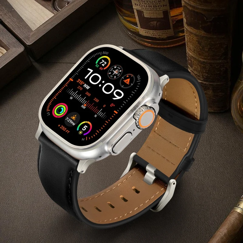 Super Stylisch Apple Smartwatch Echtes Leder Universell Armband