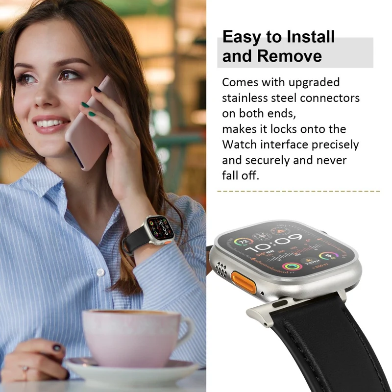 Super Stylisch Apple Smartwatch Echtes Leder Universell Armband