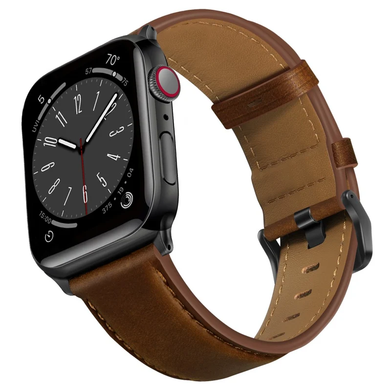 Super Stylisch Apple Smartwatch Echtes Leder Universell Armband