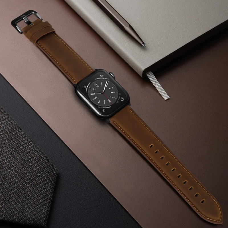 Super Stylisch Apple Smartwatch Echtes Leder Universell Armband