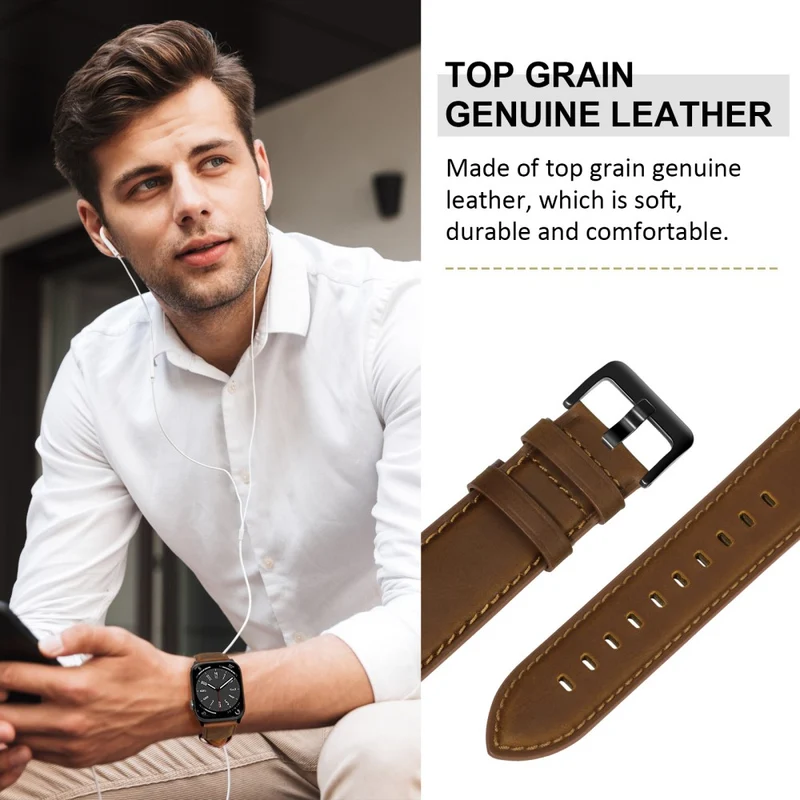 Super Stylisch Apple Smartwatch Echtes Leder Universell Armband