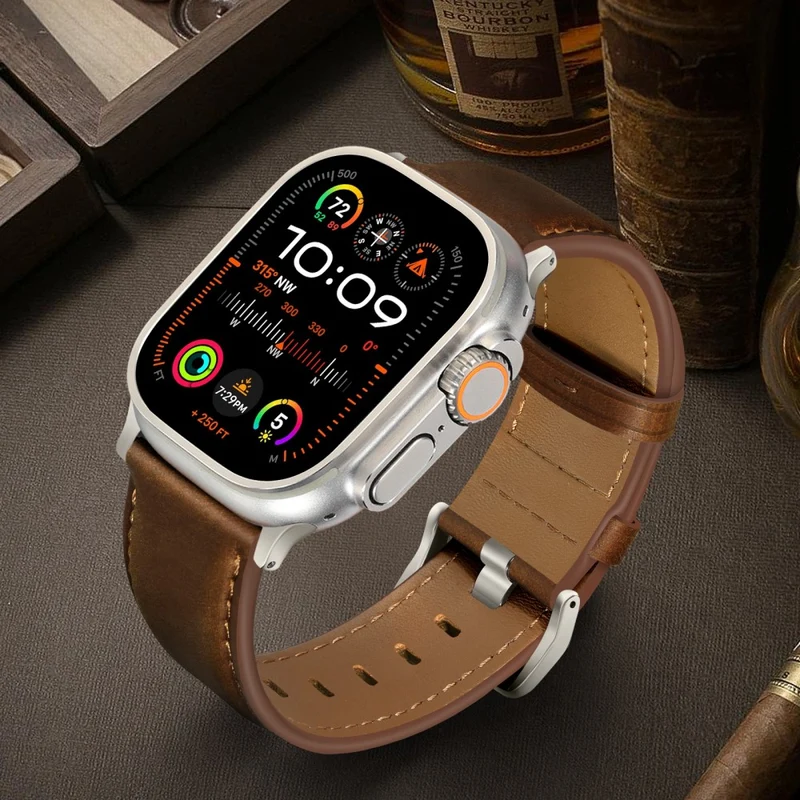 Super Stylisch Apple Smartwatch Echtes Leder Universell Armband