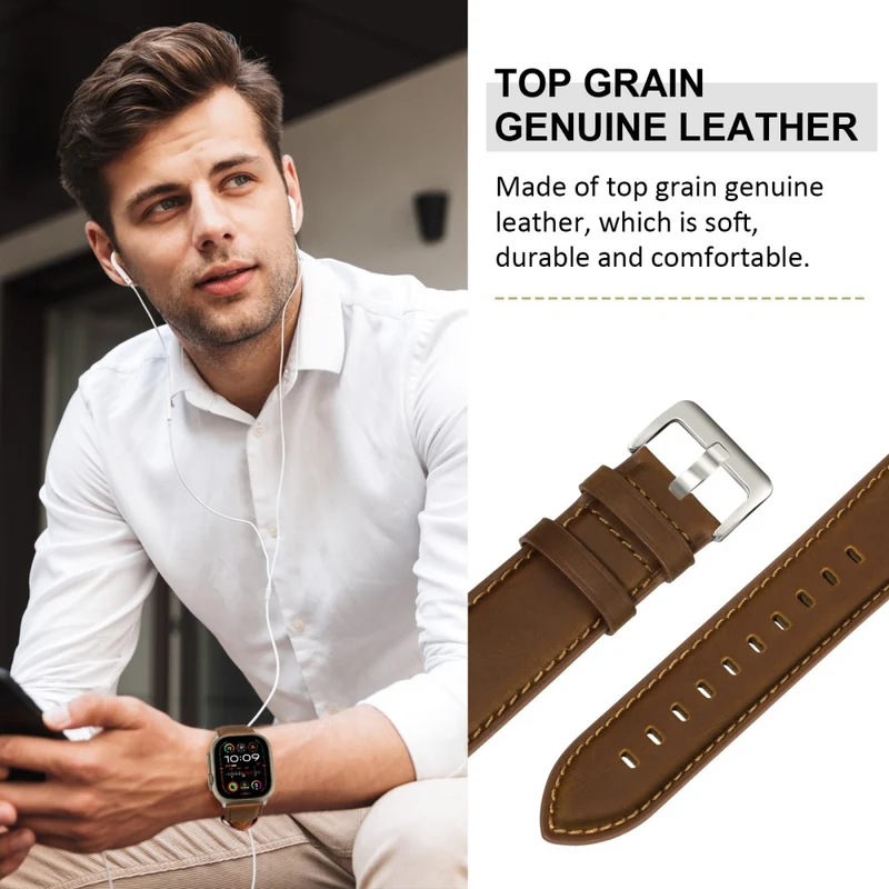 Super Stylisch Apple Smartwatch Echtes Leder Universell Armband