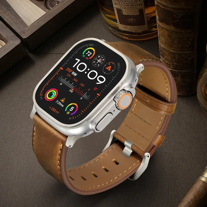 Super Stylisch Apple Smartwatch Echtes Leder Universell Armband