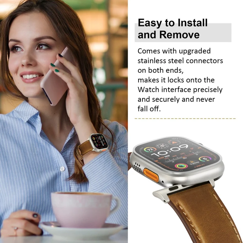 Super Stylisch Apple Smartwatch Echtes Leder Universell Armband
