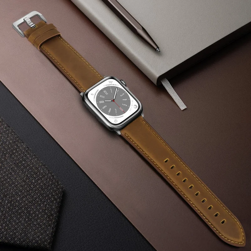Super Stylisch Apple Smartwatch Echtes Leder Universell Armband