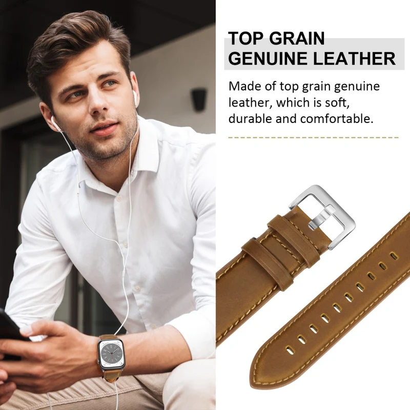 Super Stylisch Apple Smartwatch Echtes Leder Universell Armband