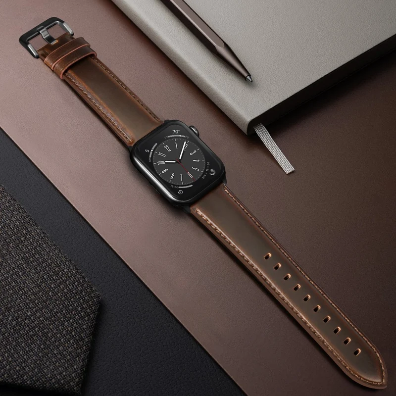 Super Stylisch Apple Smartwatch Echtes Leder Universell Armband