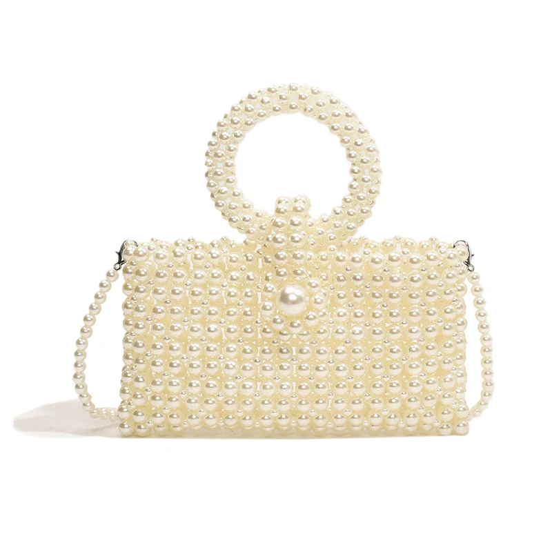 Elegante perlenverzierte Abendhandtasche