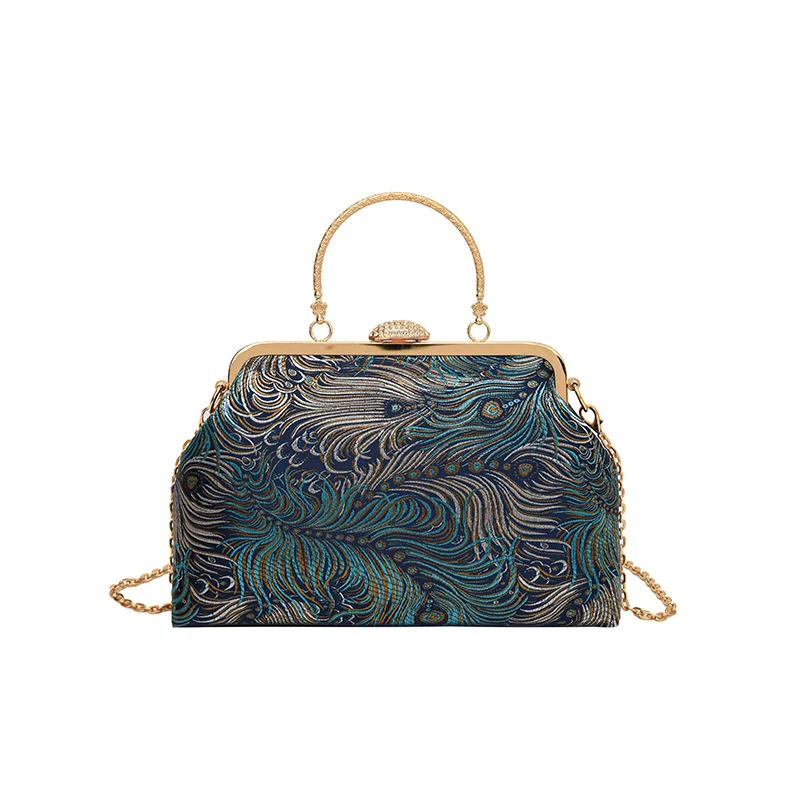 Elegante verzierte Abendhandtasche