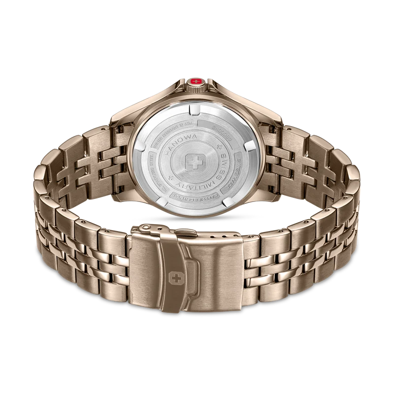 Swiss Military Hanowa Flagship Tiger Iron SMWGH0008310 Herrenuhr Beige • Saphirglas • Limitiert auf 500 Stück