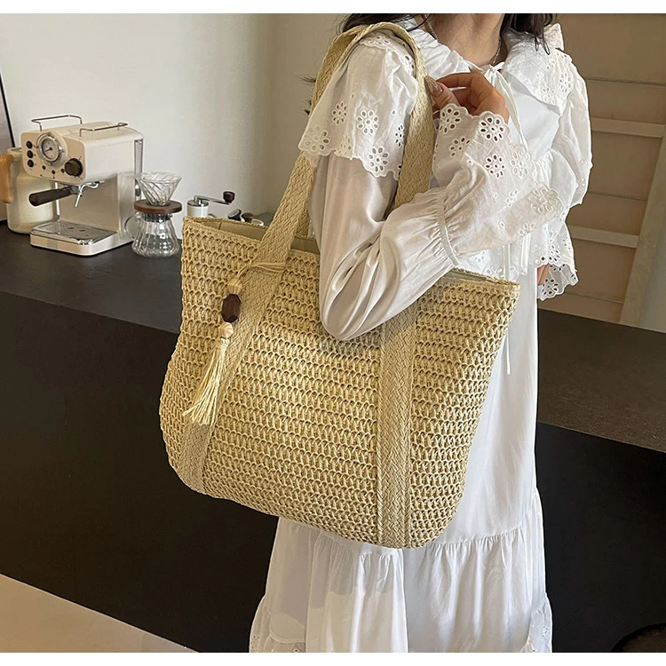 Gewebte Textur Strandtasche