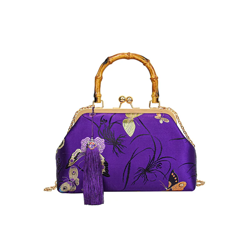 Elegante Blumenmuster Handtasche