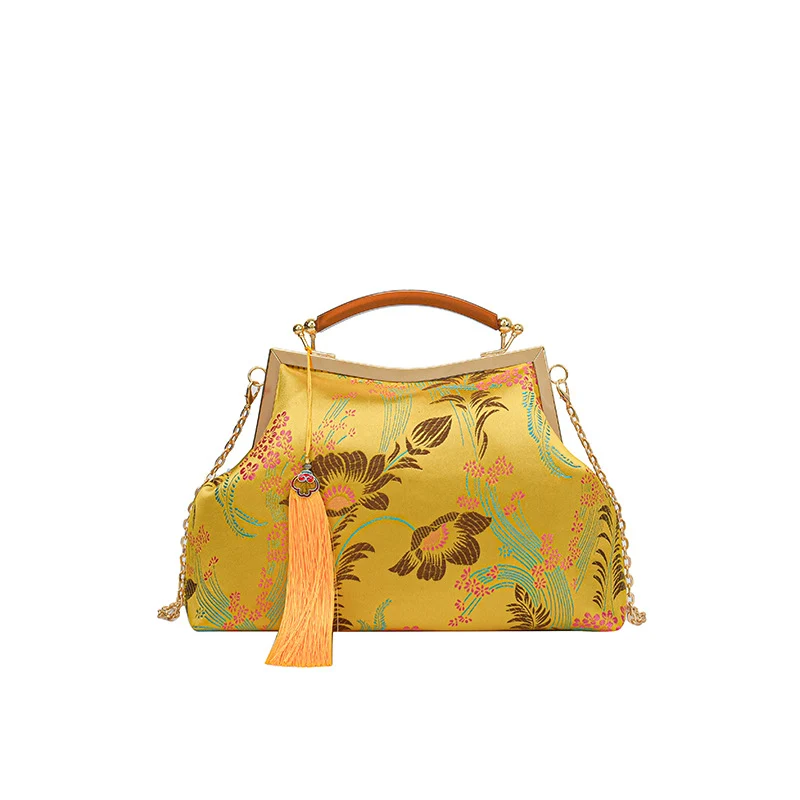 Elegante Blumenhandtasche