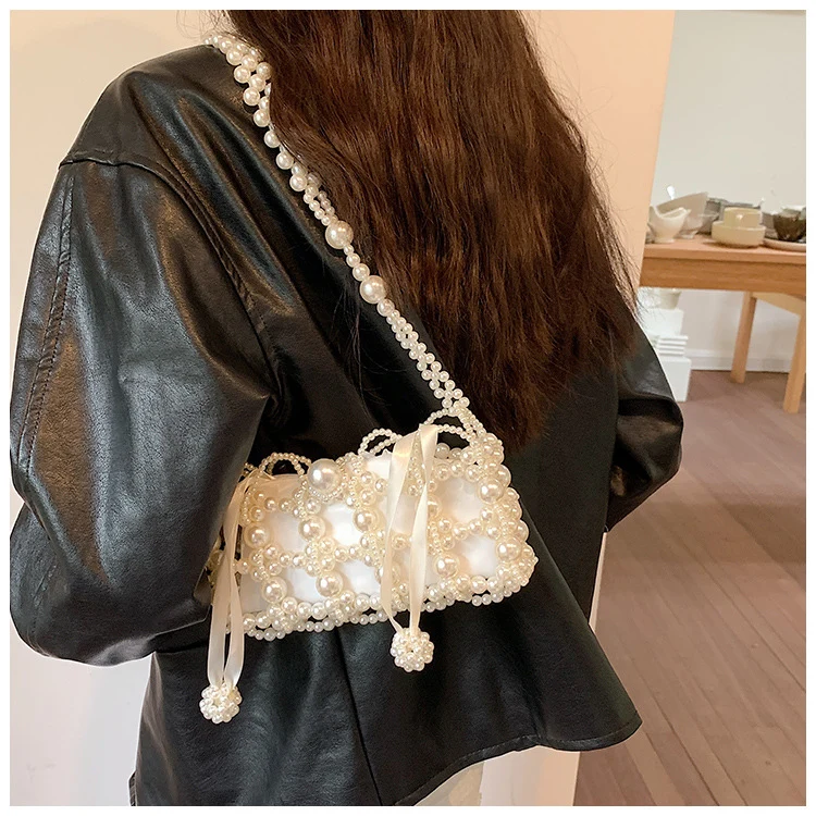Elegante Beadings Abend Clutch