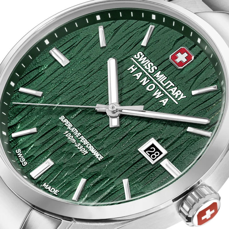 Swiss Military Hanowa Silver Fir SMWGH0006101 Herren Armbanduhr Grün • Saphirglas • 10 ATM Wasserdicht
