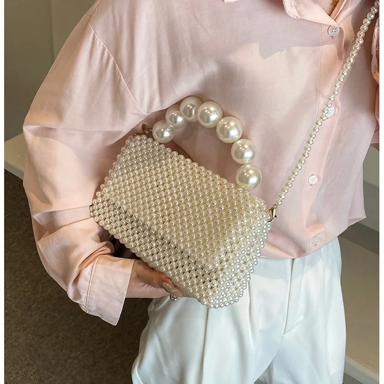 Perlenverzierte Abendhandtasche 1791041746