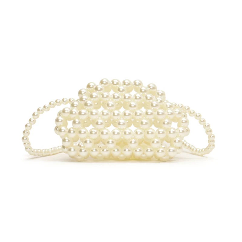 Perlenverzierte Abendclutch