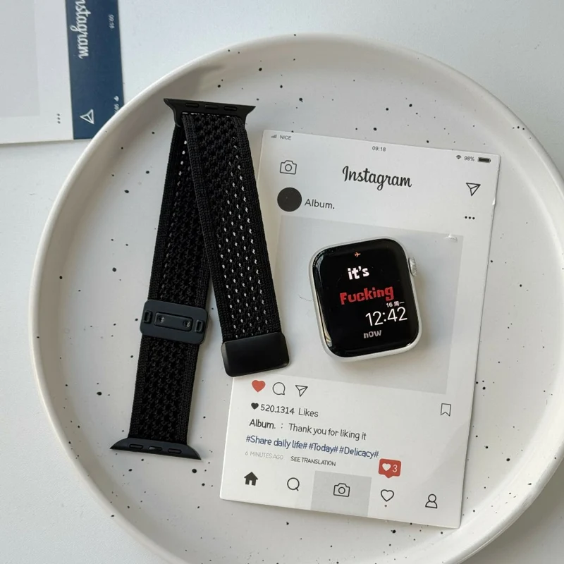 Stilvoll Apple Smartwatch Nylon Universell Armband