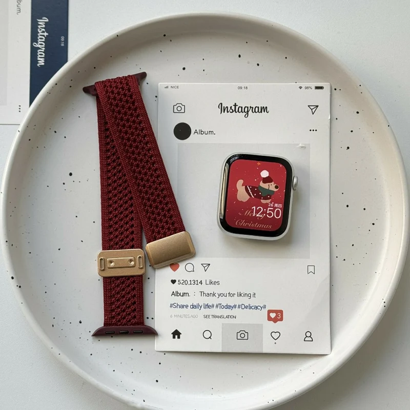 Stilvoll Apple Smartwatch Nylon Universell Armband