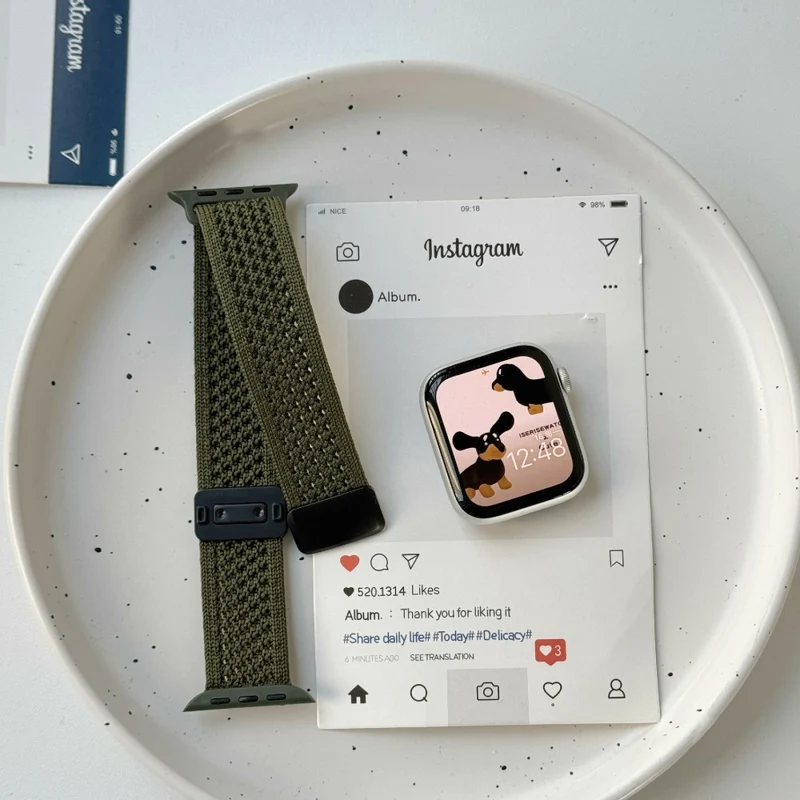 Stilvoll Apple Smartwatch Nylon Universell Armband
