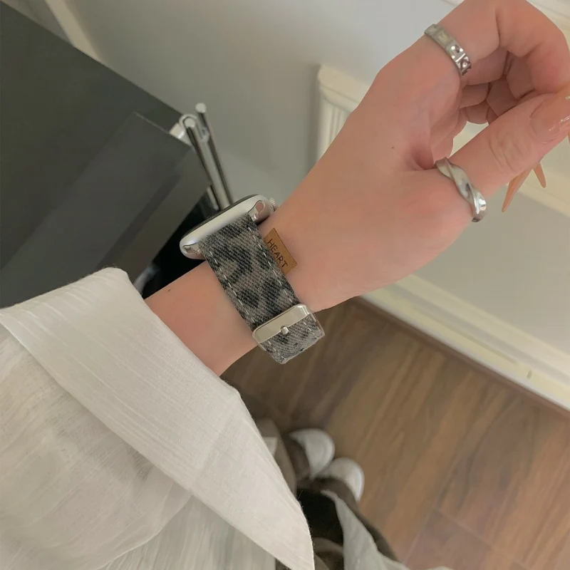 Mega Modisch Apple Smartwatch Echtes Leder Universell Armband