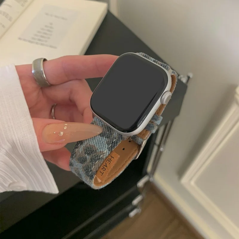 Mega Modisch Apple Smartwatch Echtes Leder Universell Armband