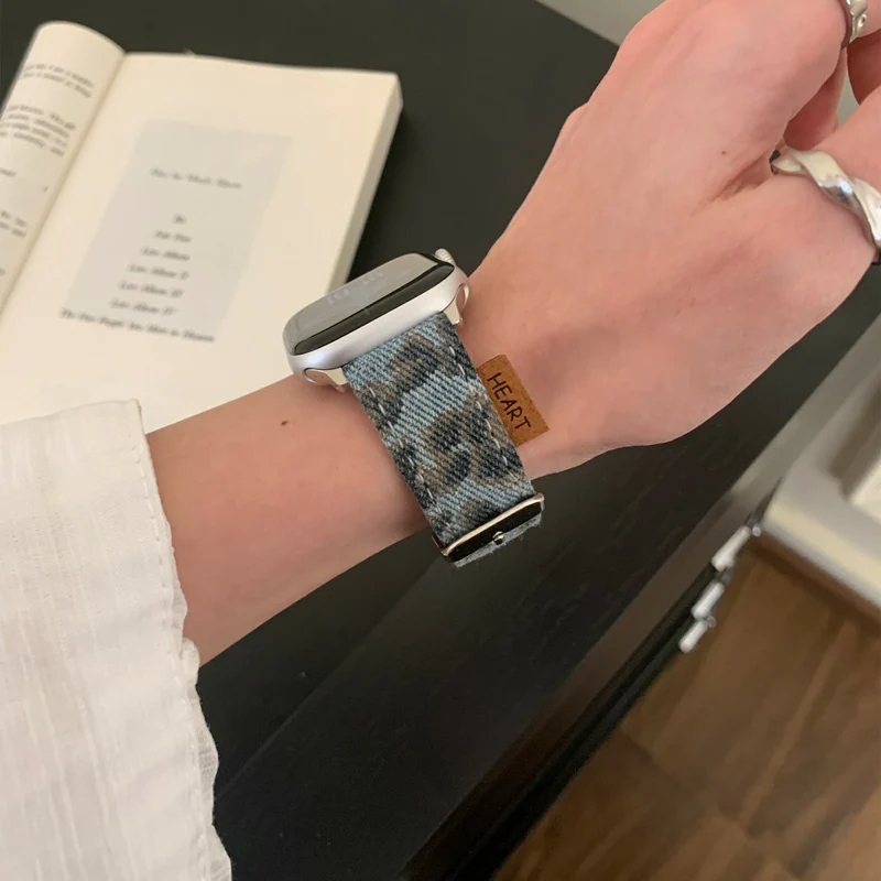 Mega Modisch Apple Smartwatch Echtes Leder Universell Armband