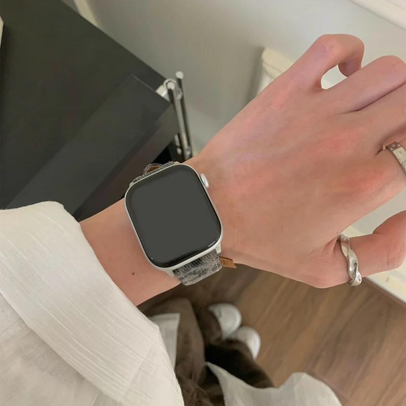 Stilvoll Apple Smartwatch Echtes Leder Universell Armband