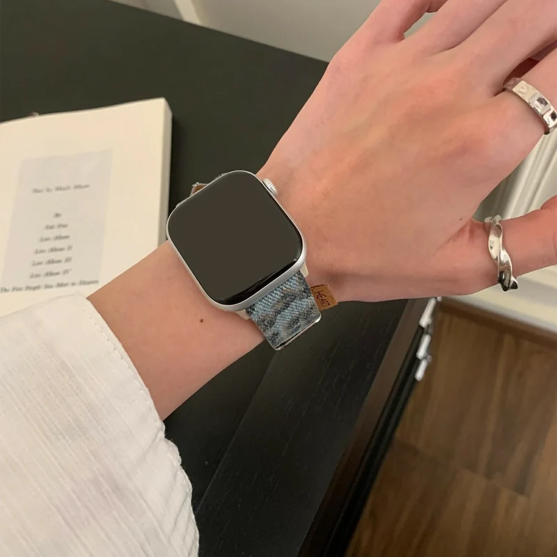 Stilvoll Apple Smartwatch Echtes Leder Universell Armband
