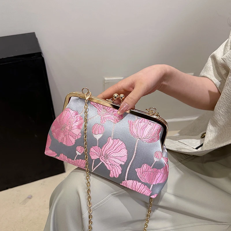 Dekorative Floral Clutch