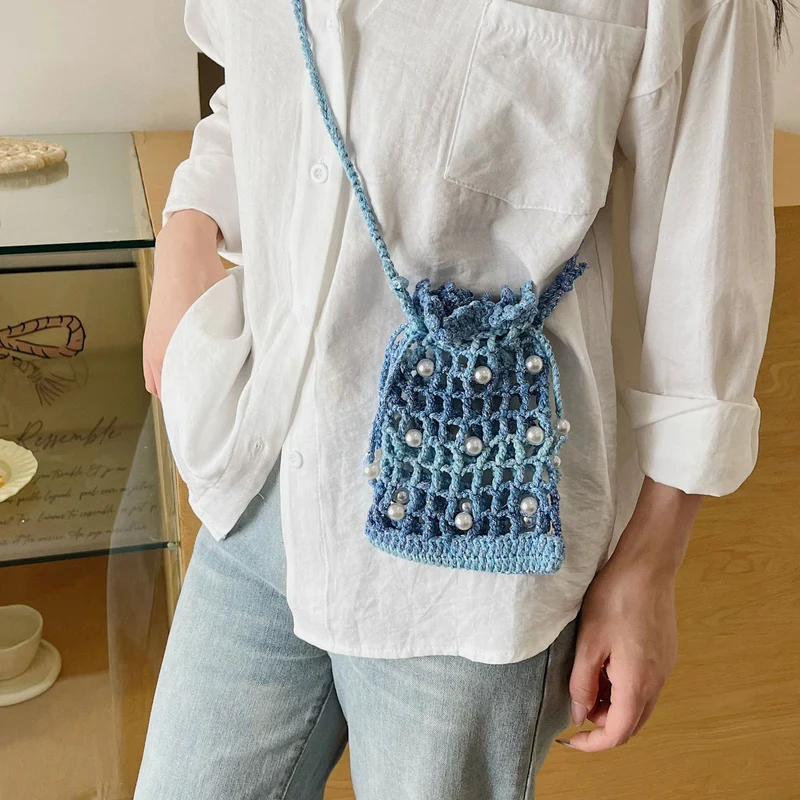 Dekorative Häkel Mini-Rucksack