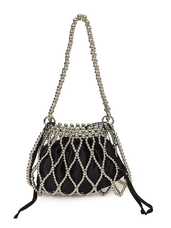 Dekorative Perlen Zugband-Handtasche