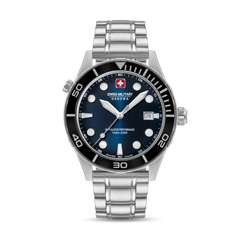 Swiss Military Hanowa Phoenix SMWGH0004001-SET Herrenuhr Blau • Saphirglas • 4-in-1 Set