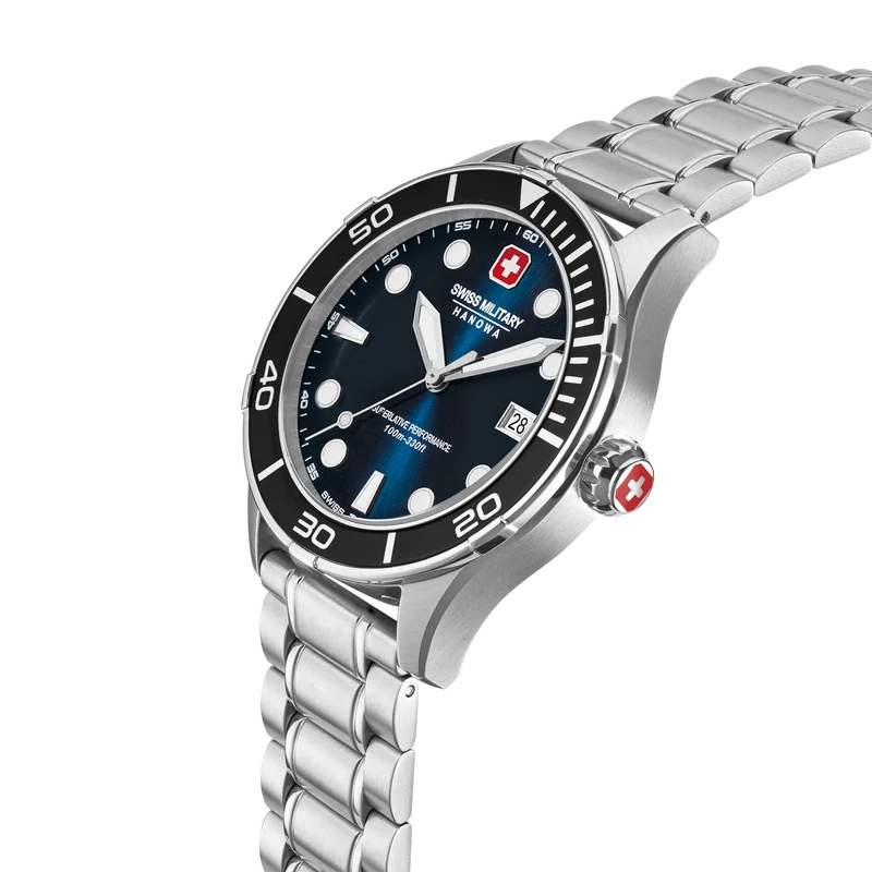 Swiss Military Hanowa Phoenix SMWGH0004001-SET Herrenuhr Blau • Saphirglas • 4-in-1 Set